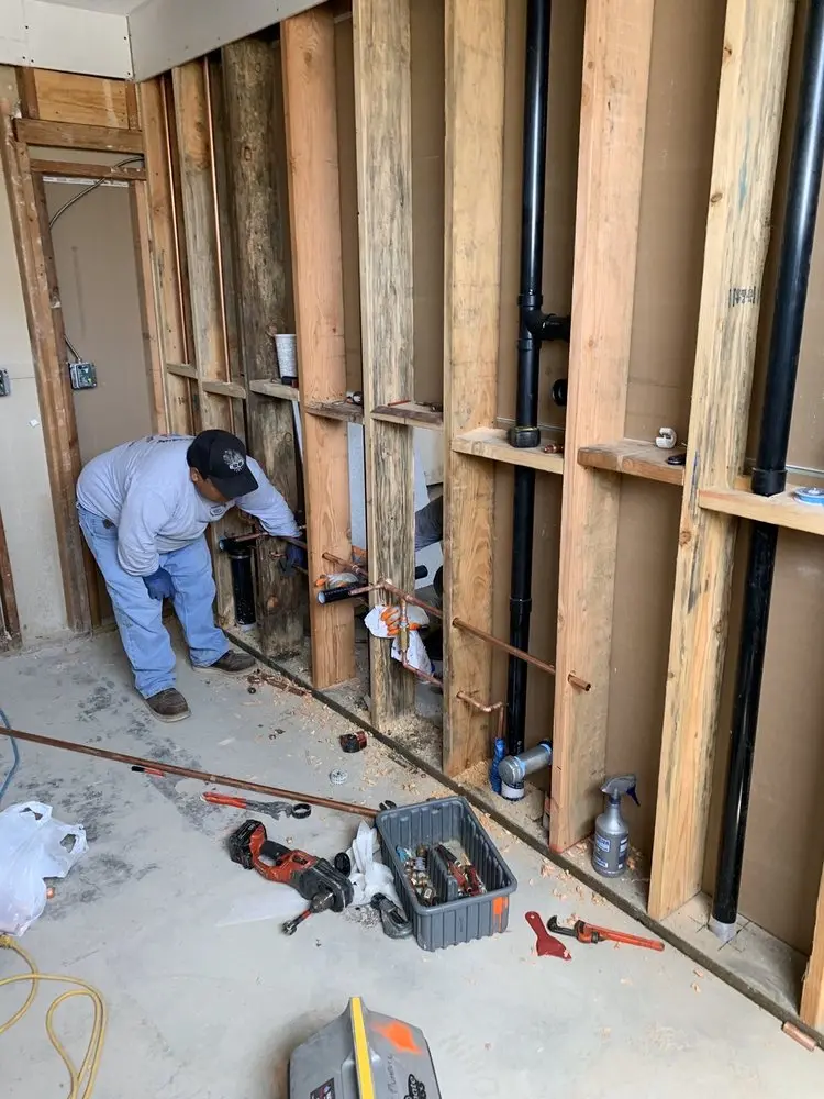 Commercial rough-in plumbing for Gas Line Repair in Rancho Ramon